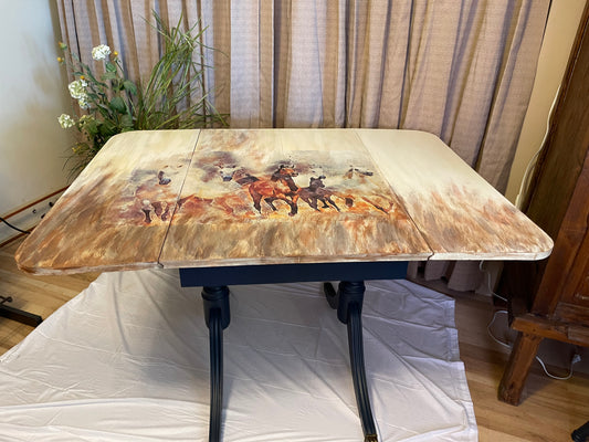 Wild stallion - games table. Table with 2 chairs