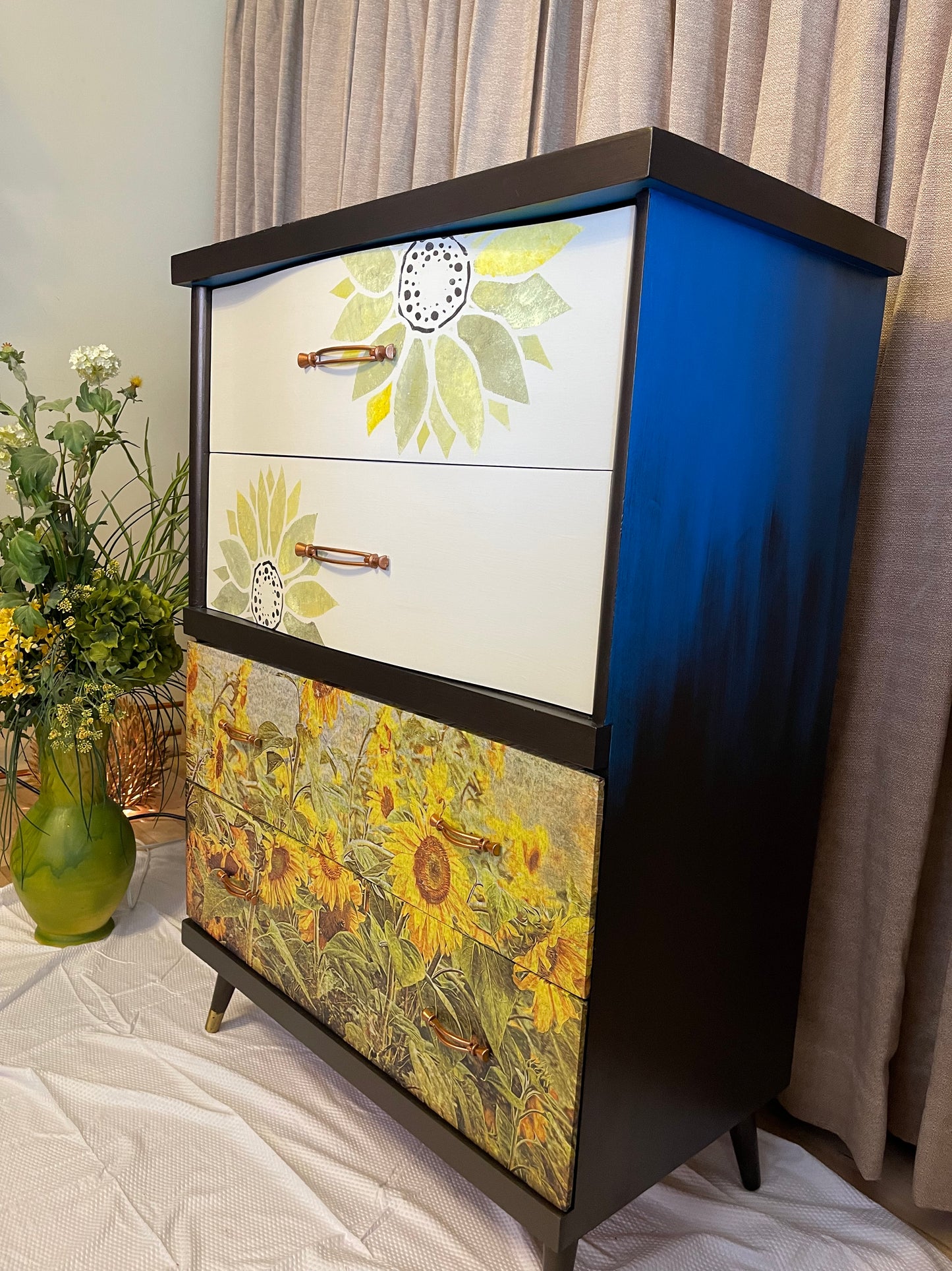 Sunflower Fields 4 Drawer Dresser