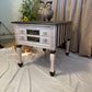 Stripes and Script Side Table