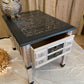 Stripes and Script Side Table